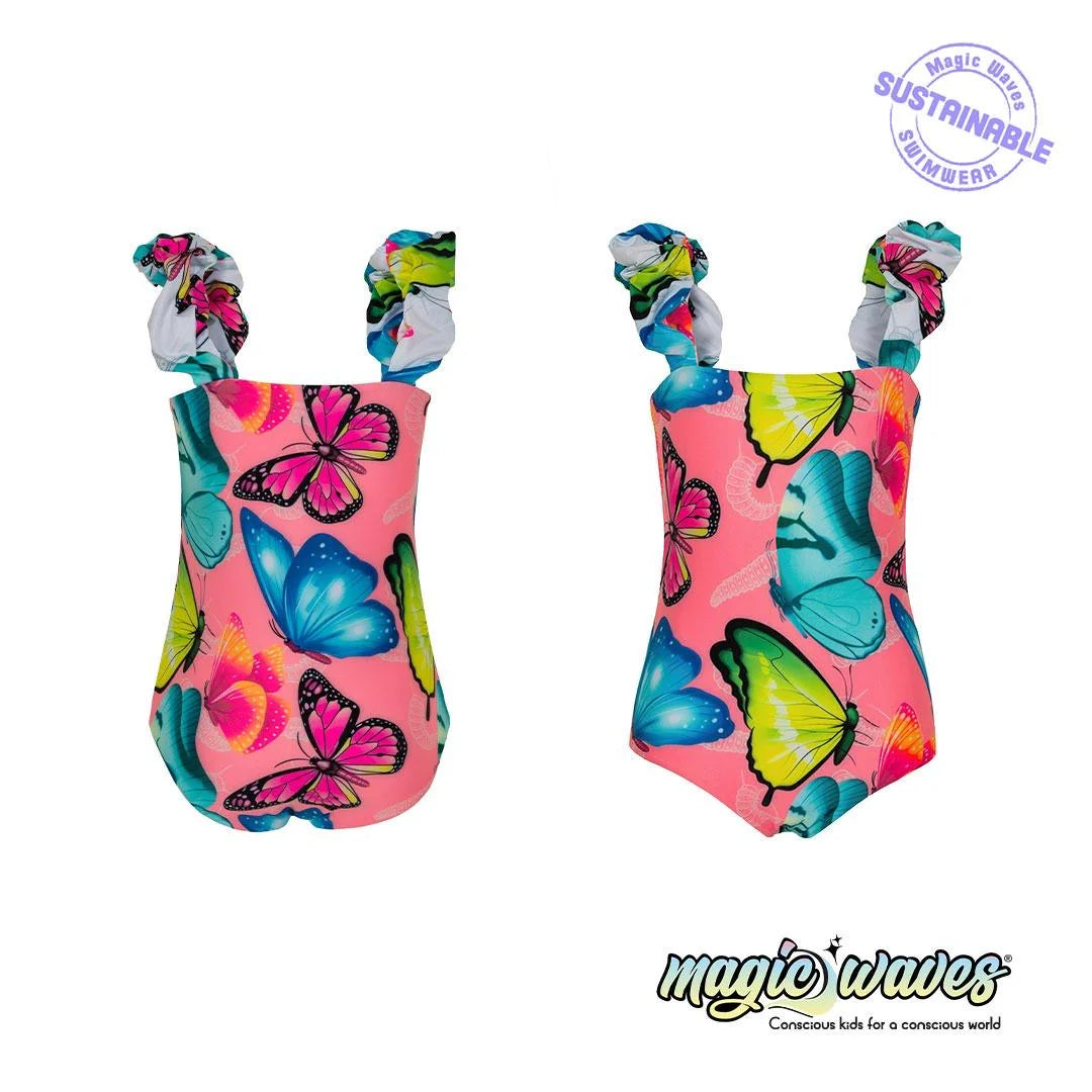 Traje Niña Maldivas Mariposas