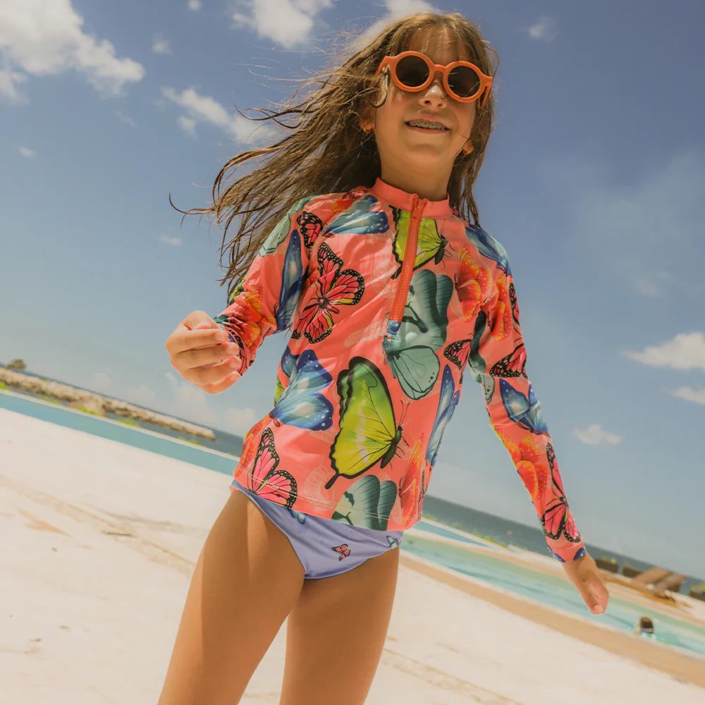 Traje Niña Bahamas Mariposas