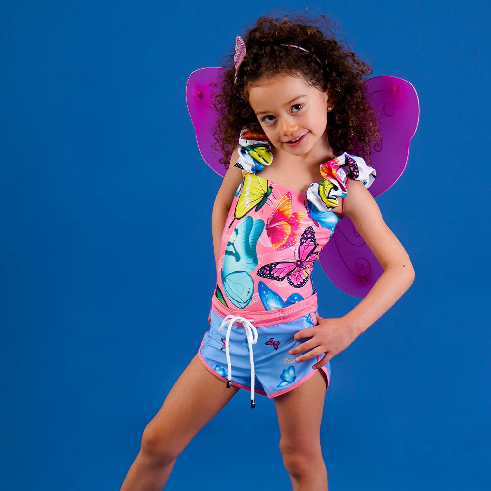 Short La Paz Niña Mariposas