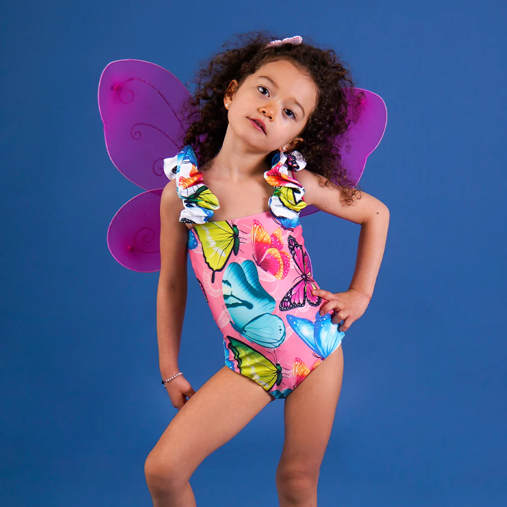 Traje Niña Maldivas Mariposas