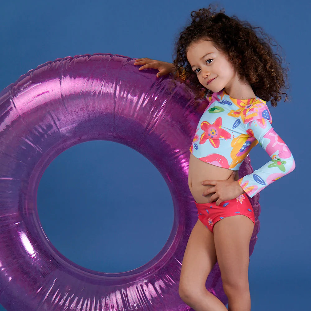Traje Niña Milos Flores