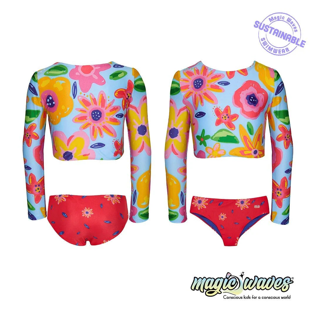 Traje Niña Milos Flores