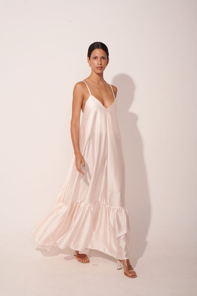 The Staycation Ivory Maxi Dress