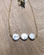 CHMP-126A Collares de Perla Moneda Grande y Hematitas