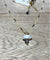 CHMP-127B Collar con Perla Moneda, piedra Hematita
